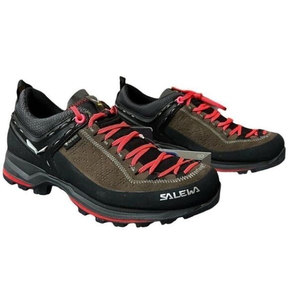 Salewa WMNS 6.5 Mountain Trainer 2 GTX Approach Shoe Vibram Red Brown Ortholite - Picture 1 of 8